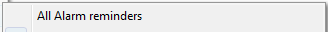 1. All Alarm reminders