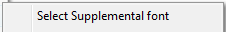 1. Select Supplemental font