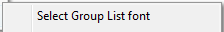 1. Select Group List font