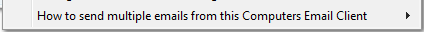 2. How to send multiple emails from this Computers Email Client