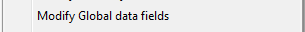 9. Modify Global data fields