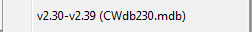 4. v2.30-v2.39 (CWdb230.mdb)