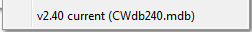 5. v2.40 current (CWdb240.mdb)