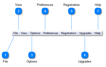 Application menu bar