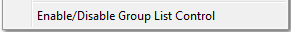 11. Enable/Disable Group List Control