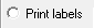 9. Print labels option