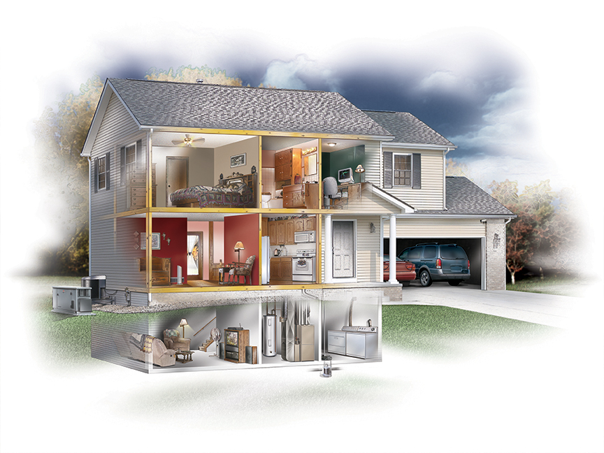 home inventory software house cutaway image