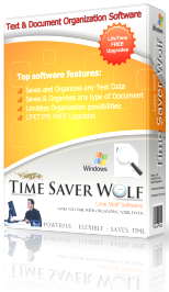 Time Saver Wolf Text & Document Management Software Box