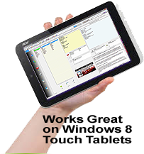 Address Book Software running on Tablet PC